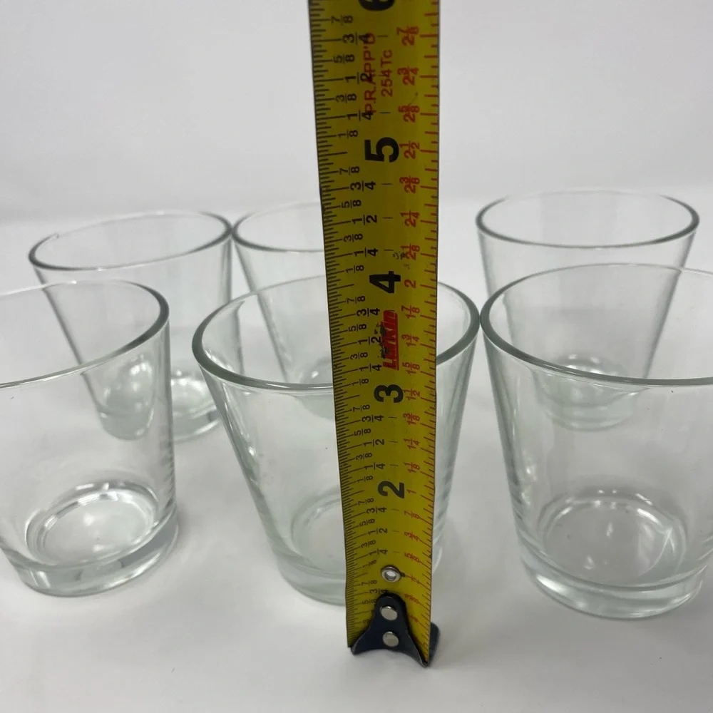 Vintage Clear Glass Tumbler Set of 6